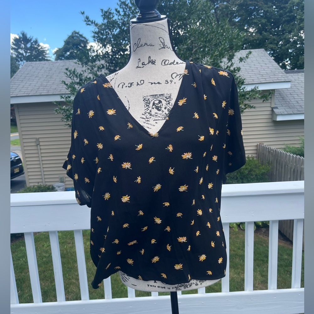 Madewell Brand Floral Blouse Sz Medium